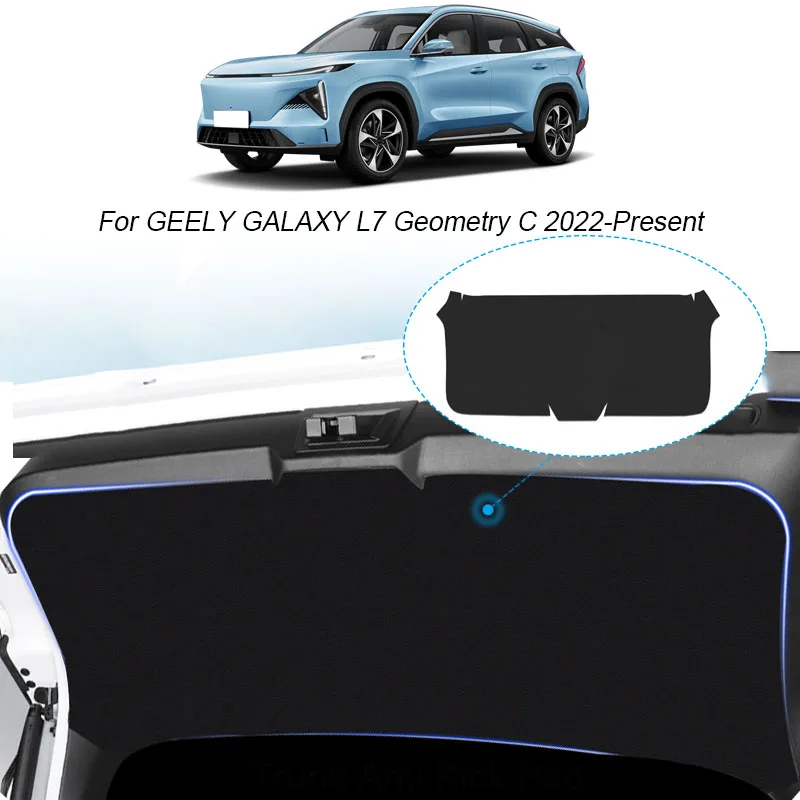 

Car PU Leather Mat For GEELY GALAXY L7 Geometry C 2022-2025 Anti-kick Carbon Trunk Weather Dustproof Protection Tailgate Sticker