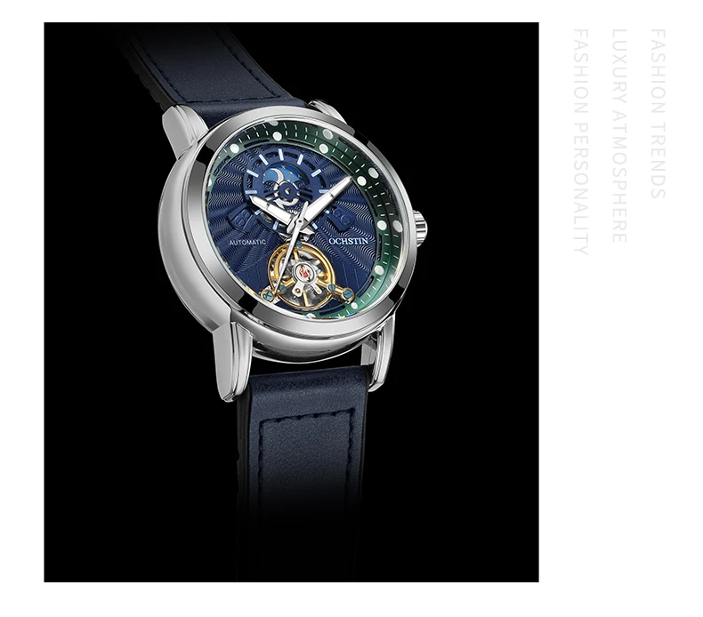 Men's Automatic Mechanical Watch With Tourbillon And Open Heart_voghion.com