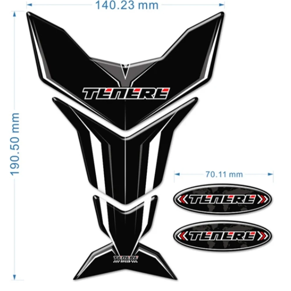 

FOR YAMAHA Tenere 700 T700 XTZ XT700 Stickers Tank Pad Protector Trunk Luggage Cases Emblem Badge Logo Decal 2019 2020 2021