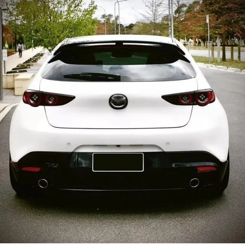 

Для хэтчбека Mazda 3 Axela 202 высококачественный задний спойлер из углеродного волокна светодиодная подсветка чехол для багажника