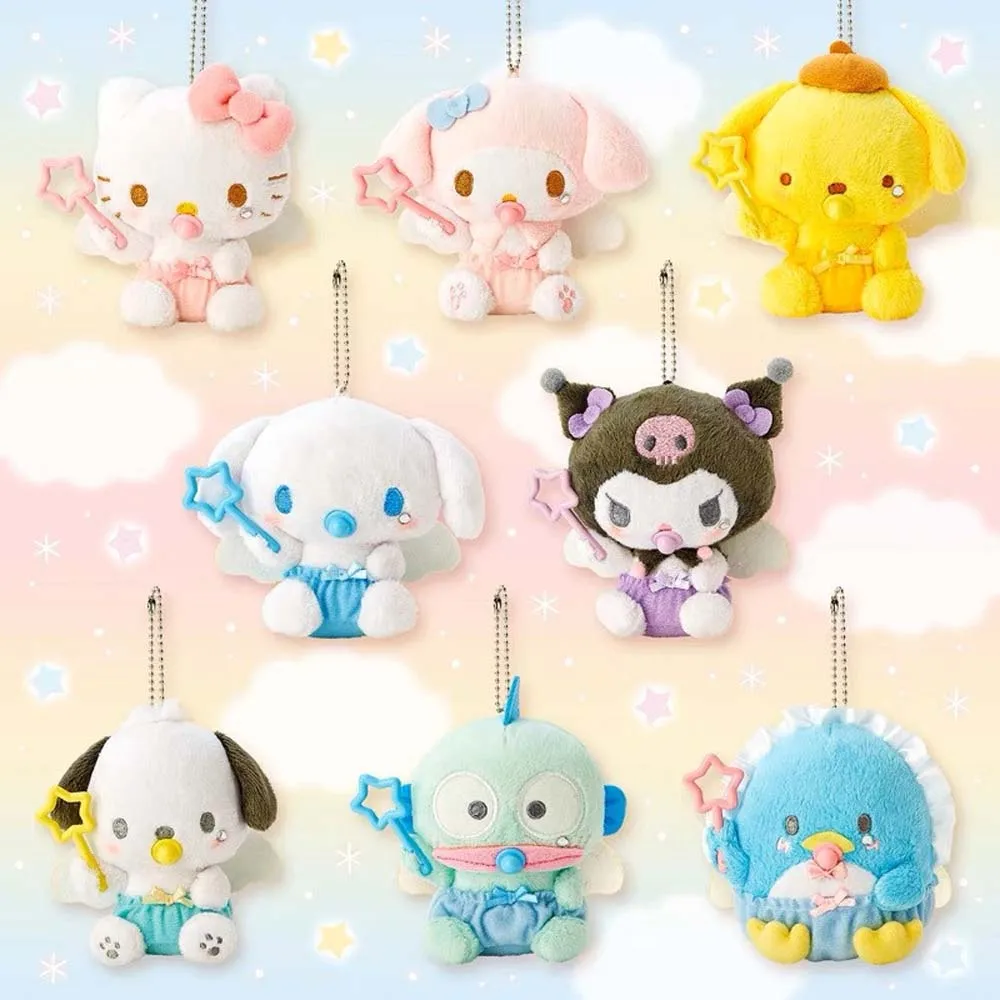 12cm Sanrio Plush Doll Keychain Toy Kawali Kuromi Hello Kitty My Melody  Cinnamoroll Soft Stuffed Pendant Toy Girl Kids Xmas Gift - AliExpress