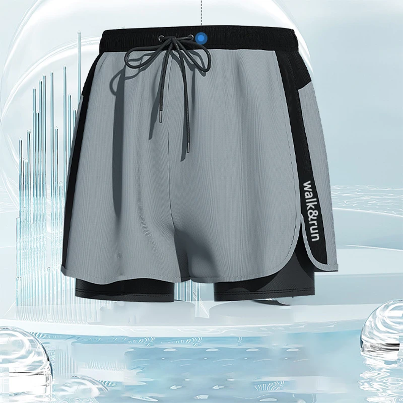 New Man Swim Trunks Swimming Short Pants Summer Outdoor Beach Waterproof Quick-drying Breathable Men Swimming Clothing