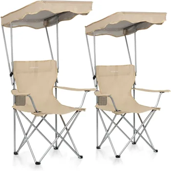 Portable Camping Chairs with Canopy 1