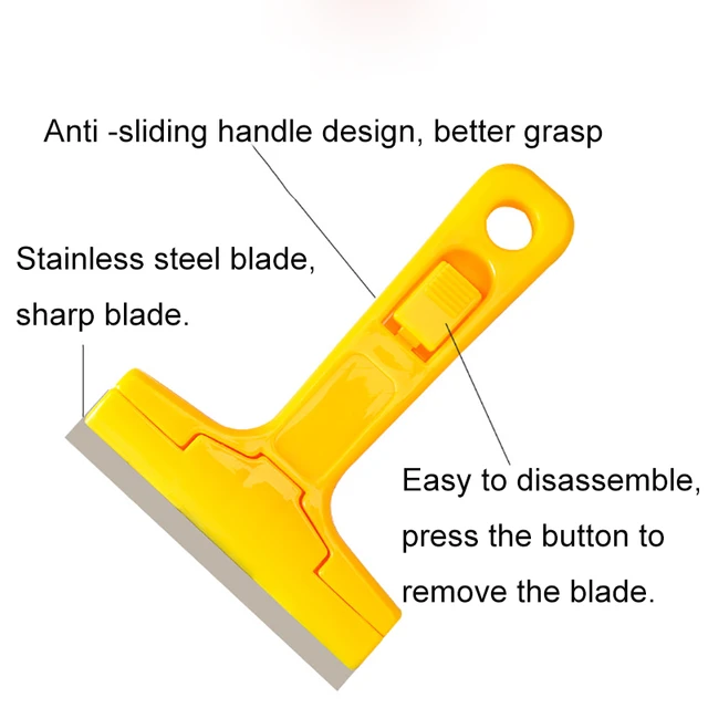 Tofar Long Handle Razor Scraper For Car Window Glass Ceramic