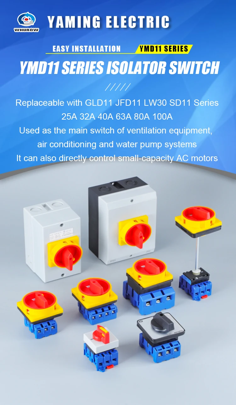 On Off Switch 63a 3 Phase Rotary Changeover Cam Selector Switch ...