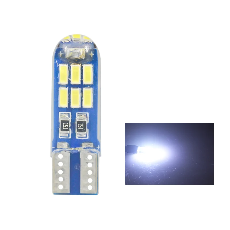 20 יחידות W5W T10 נורות LED Canbus 4014 15SMD 168 194 תאורה פנימית לרכב קבועה בקופסה קריאת לוח רישוי RV אורות אות 12v