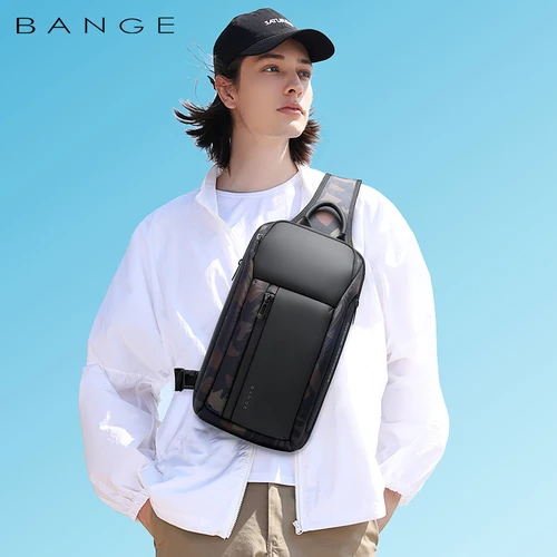 2022 BANGE 옥스포드 트렌디 방수 체스트 백, 6 가지 트렌드 컬러 패션 아이템, 대용량 메모리, 남녀 공용, 신상 6