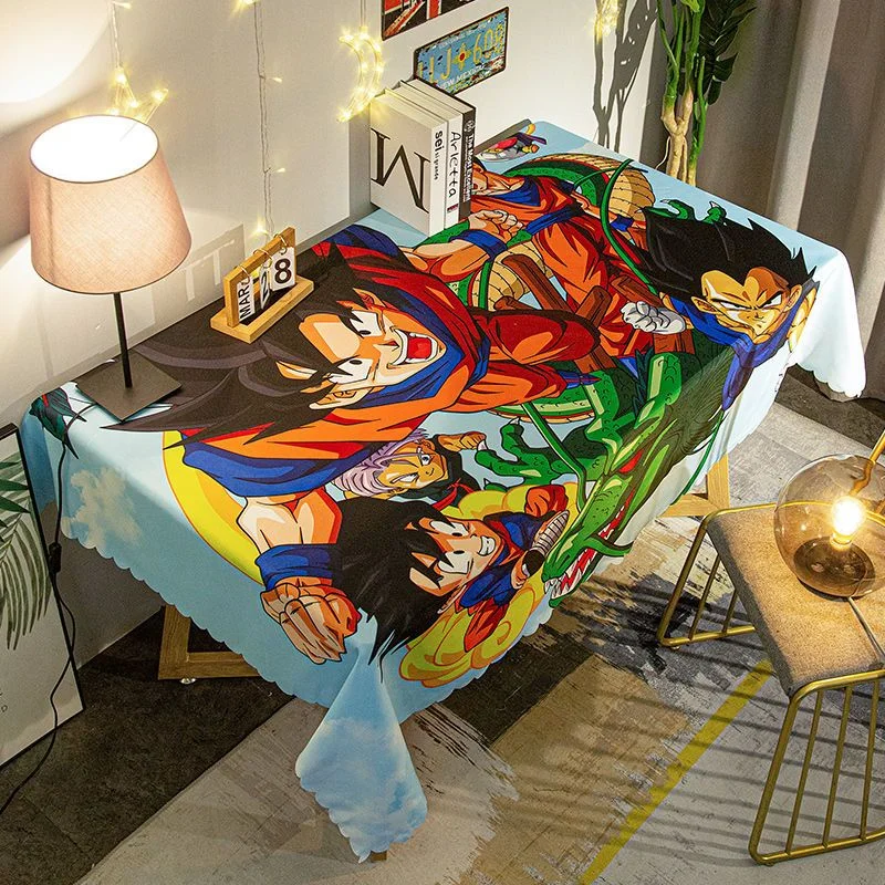 Dragon Ball Anime Cartoon Tablecloth Goku Computer Desk Mat Personalized Coffee Table Cloth Personalized Creative Desk Cover