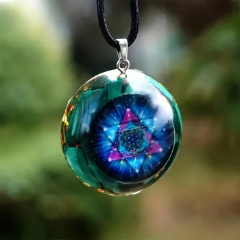 Malachite Orgonite Pendant 1