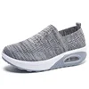 Women Sneakers Comfortable Outdoor Anti Slip Sports Shoes Soft Sole Mesh Breathable Solid Color Platform Vulcanized Ladies Shoes 5