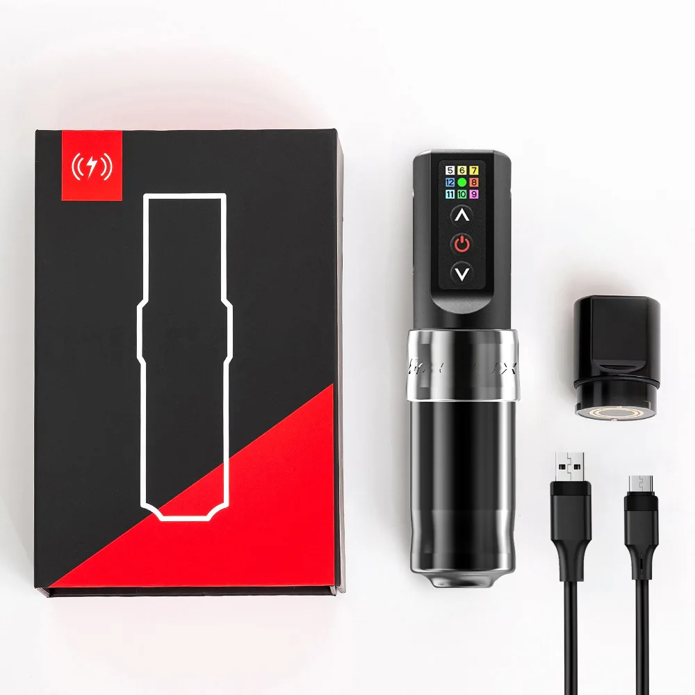 Профессиональная Беспроводная Машинка для тату-машинки XNET FLUX, мощный мотор без сердечника, литиевая батарея 2400 мАч для тату-мастера Профессиональная Беспроводная Машинка для тату-машинки XNET FLUX, мощный мотор без сердечника, литиевая батарея 2400 мАч для тату-мастера