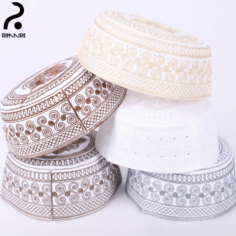 Sombrero Kufi Marroquí Artesanal Para Hombre - Talla única, Multicolor, Hecho A Mano En Marruecos