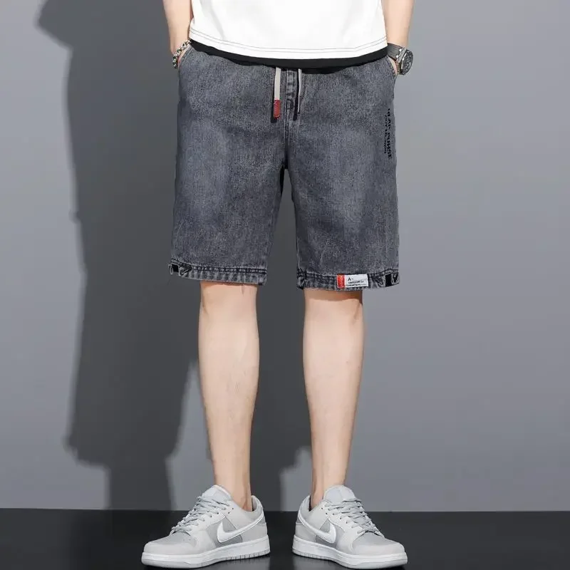 Man Open Crotch Hidden Zipper Pants Sexy Shorts Gay Jeans Knee Length Pocket Crotchess Trousers Short Clubwear Summer Costume