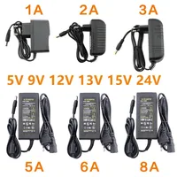 12V DC Universal แหล่งจ่ายไฟ 12V 5V 6V 9V 10V 15V 24V 1A 2A 3A 5A 6A 8A หม้อแปลงไฟฟ้า AC 220V ถึง 12V AC Power Adapter LED Driver 1