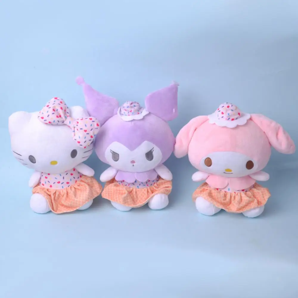 

Sanrio Hello Kitty Kuromi My Melody Kawaii 20Cm Plush Toys Cute Stuffed Accessorie Cartoon Christmas Gifts for Girls Childrens