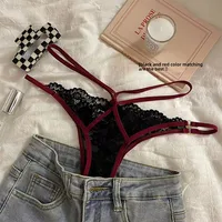 Sous-vêtements en dentelle esthétique Pure French Desire, sous-vêtements moulants taille basse avec trous respirants en maille Sexy, adulte sexy 1