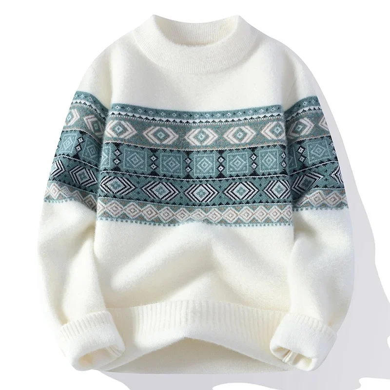 Autumn-winter-Fashionable-Men-s-Sweater-Knitted-Top-Casual-Scene ...