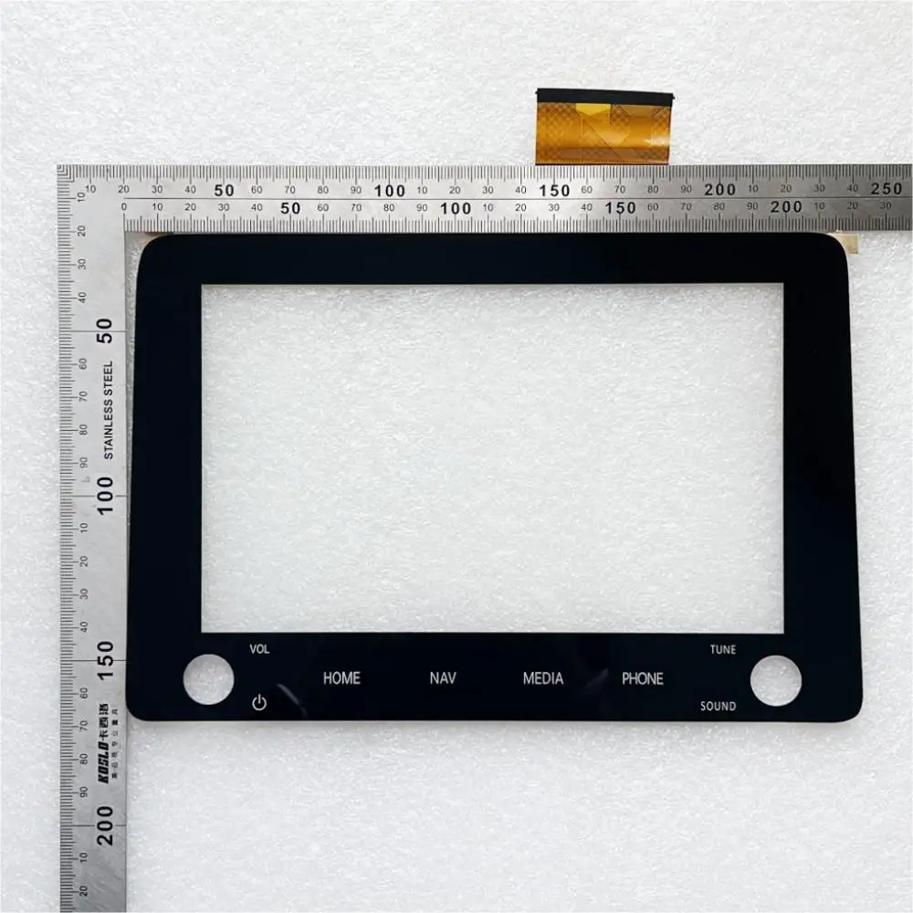 New Glass Touch Screen Panel Digitizer Lens Sensor For Mitsubishi eclipse cross-Car Radio DVD Player GPS Navigation