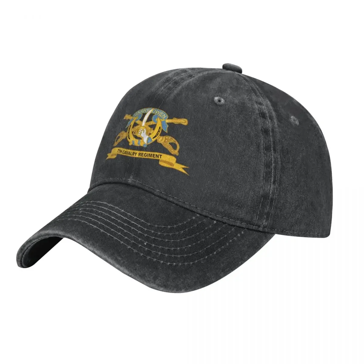 

Army- 7th Cavalry Regiment w Br - Ribbon Cowboy Hat Designer Hat fashionable Golf Wear Men Women's