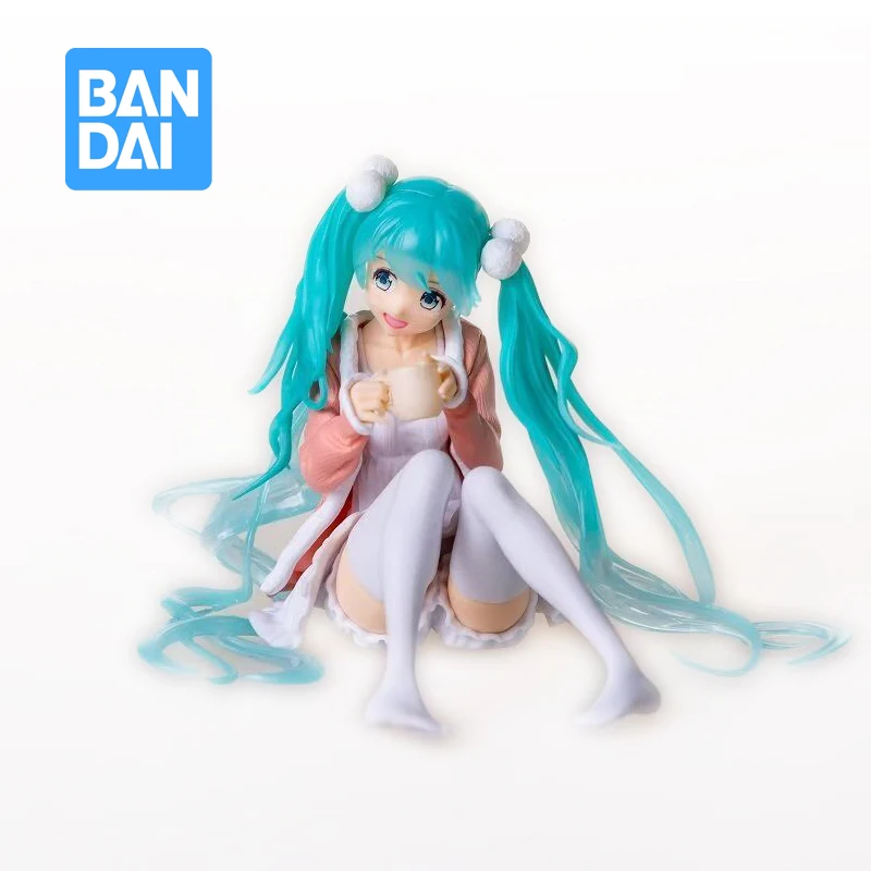 

Hatsune Miku Sitting 12CM Bandai Latest Version of Japanese Children's Animation Model Toy Gift or Collection Is The Best Choice