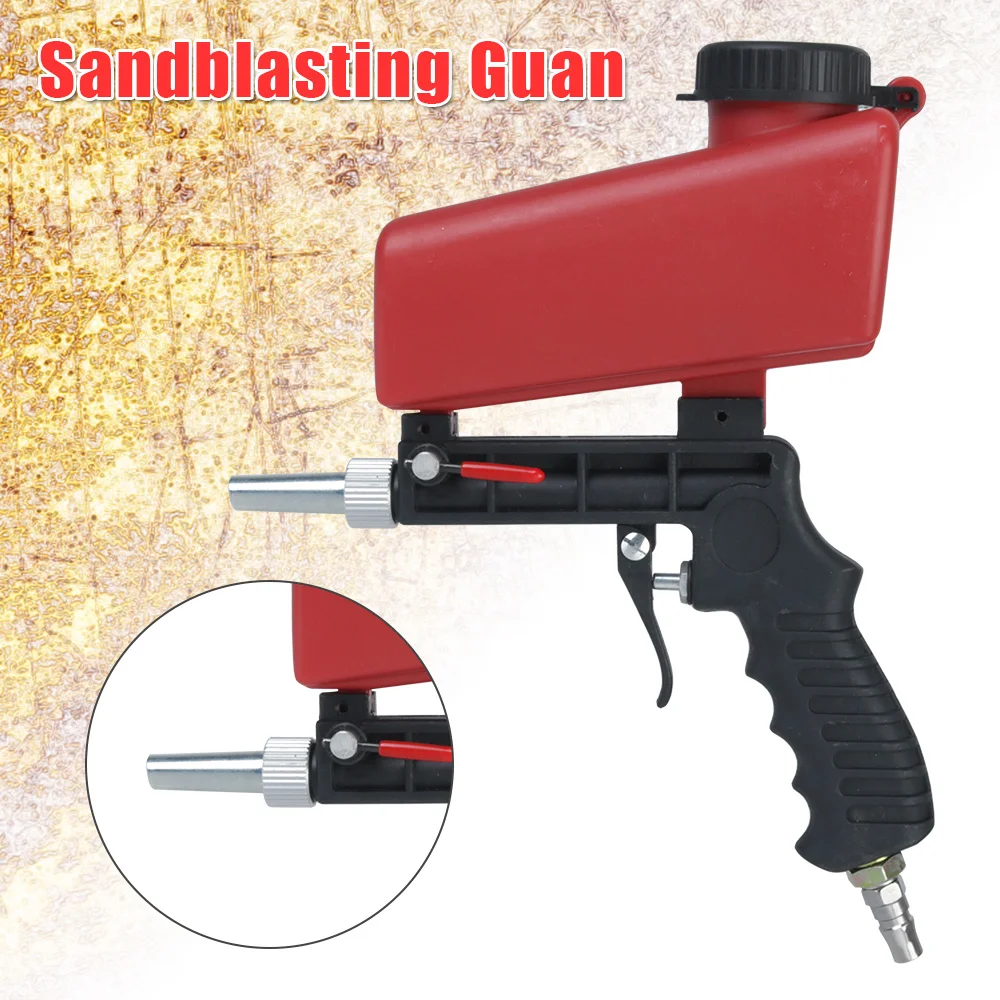 AdjustableSmallSandBlastingMachineSandblastingGunHandheld