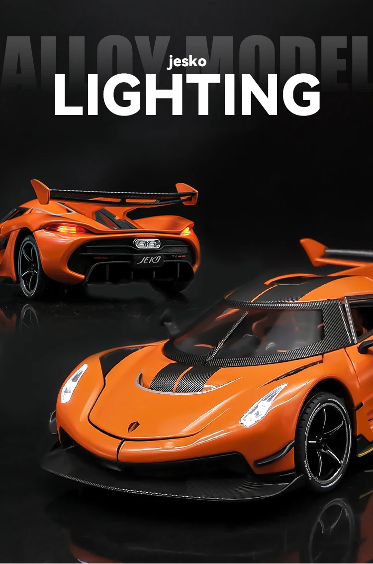 Koenigsegg Jesko Supercar 1:24 Ölçekli Model Araba