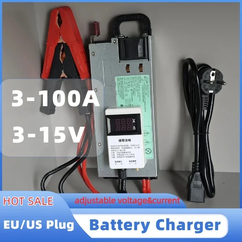 14.6V100A car programmable regulated power supply, Ferrous lithium phosphate, ternary lithium, lead-acid battery charger.