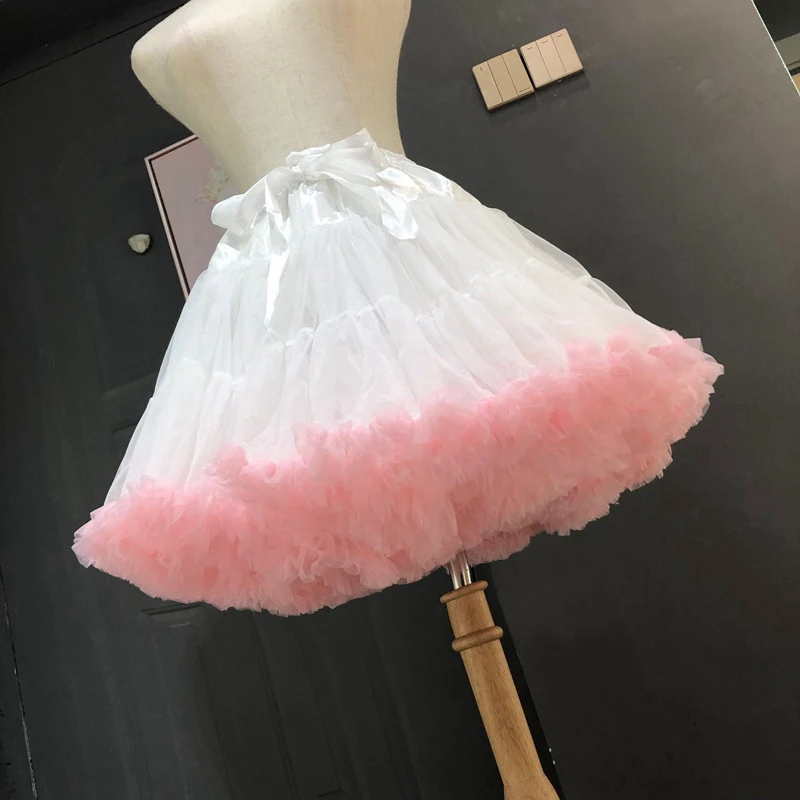 Lolita Ball Gown Cosplay Petticoat Underskirt Short Dress Petticoat Lolita Cosplay Sweet Soft Short Dress