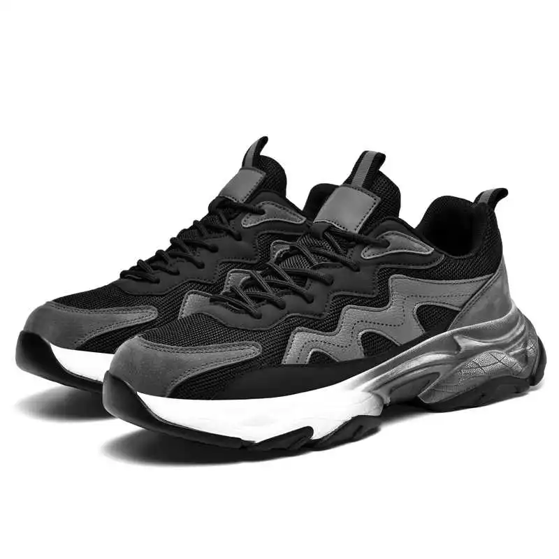 נעלי טניס לגברים בסגנון קז'ואל, ללא לק, לא מחליקות, צבע לבן, מידה 47, מתאימות לספורט ולשימוש יומיומי