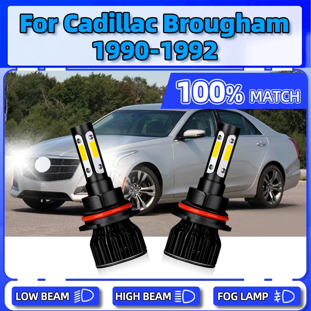 

12V Canbus LED Headlight 120W CSP Chips Auto Lights 12V Front Lamps 6000K Car Headlamps For Cadillac Brougham 1990 1991 1992