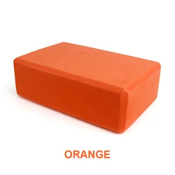 High-Density Non-Slip Yoga Foam Block (Orange)