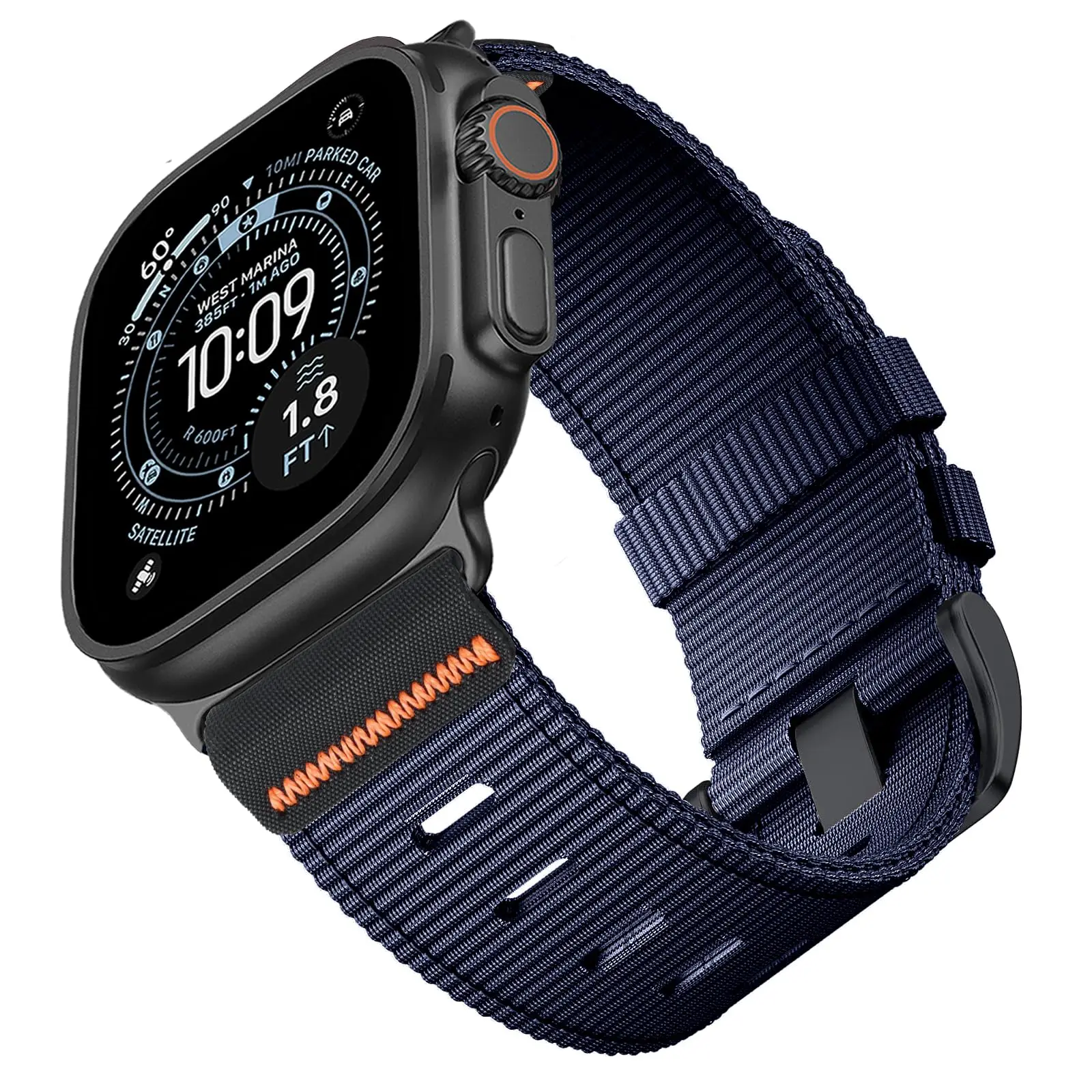 Nylon Strap for Apple Watch Ultra 4 3 2 Bands 49mm 46mm 42mm 45mm 44mm 41mm 40mm Correa Bracelet iWatch Series 12 11 10 9 8 SE 7