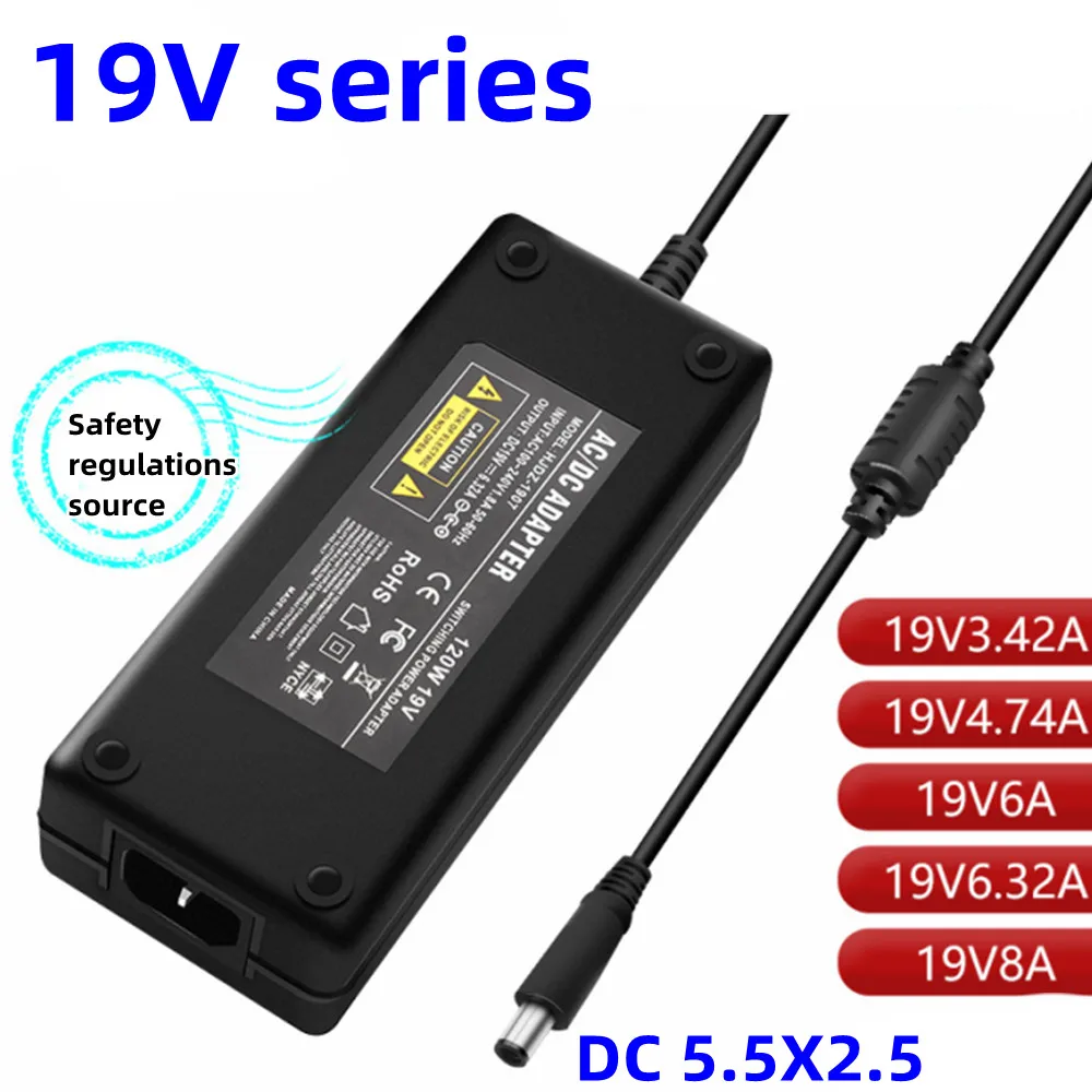 Interruptor Adaptador de Alimentação Comutação Adaptador Fonte de Corrente Elétrica 19 v 3.42a 3.474a 6a 6.32a 8a ac 110240v dc