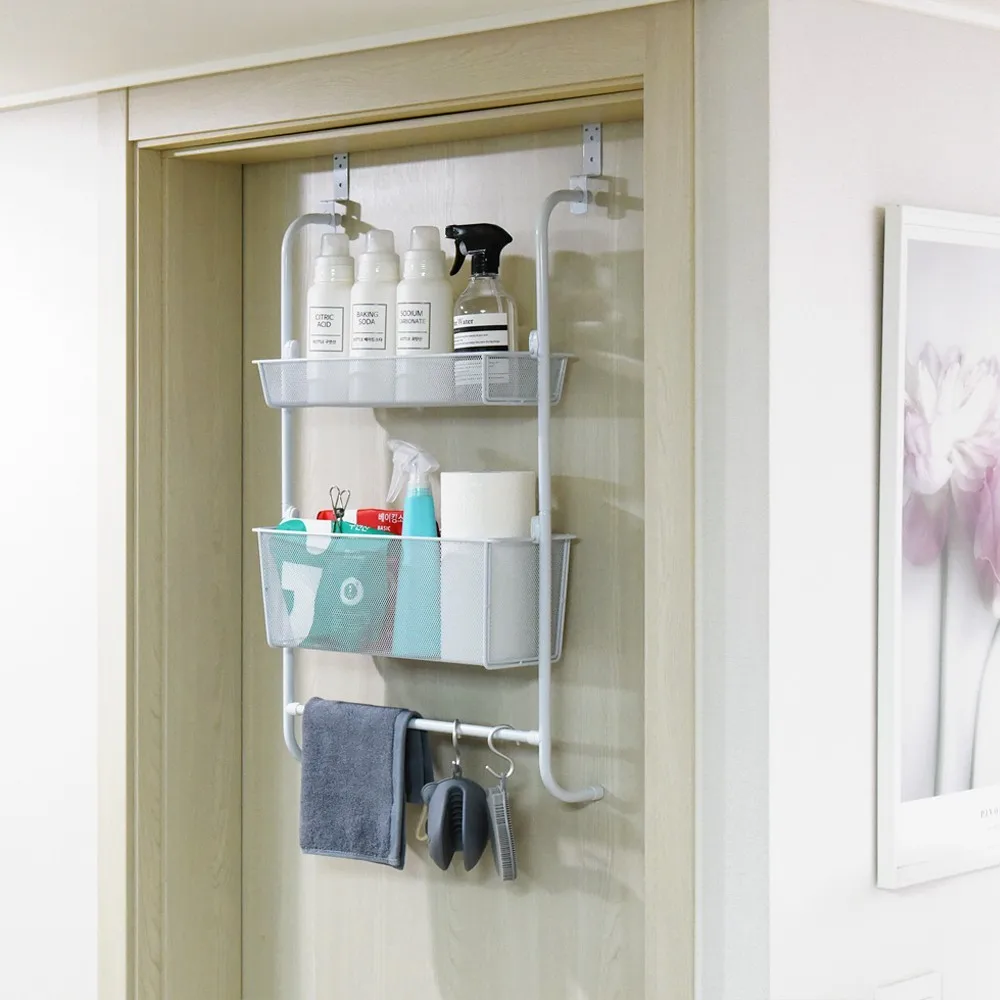 노바리빙 촘촘 2단 문걸이 선반 욕실 간단조립 DIY 수납장 자취 필수템 - AliExpress 1503