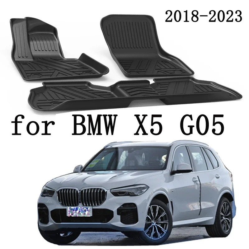 

Автомобильные коврики LHD для BMW X5 G05 2019 2021 2022 2023 TPE, автоматические автомобильные коврики с левым рулем, коврики, аксессуары