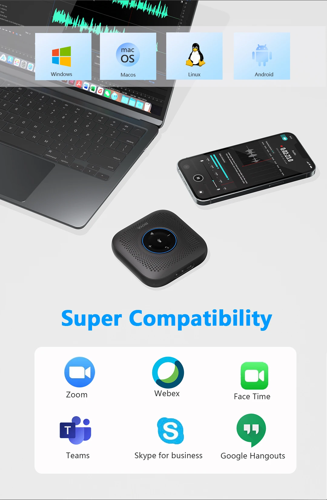 Boya Blobby Pro Bluetooth Conference Microphone in Bangladesh