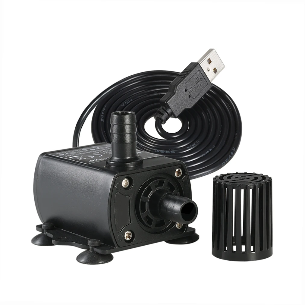 รูปสินค้า Ultra-Quiet Mini USB DC5V 4.8W 300L/H Lift 300 ซม.Brushless ปั๊มน้ํากันน้ํา Submersible Fountain พร้อมกระแสเงินสดปรับ