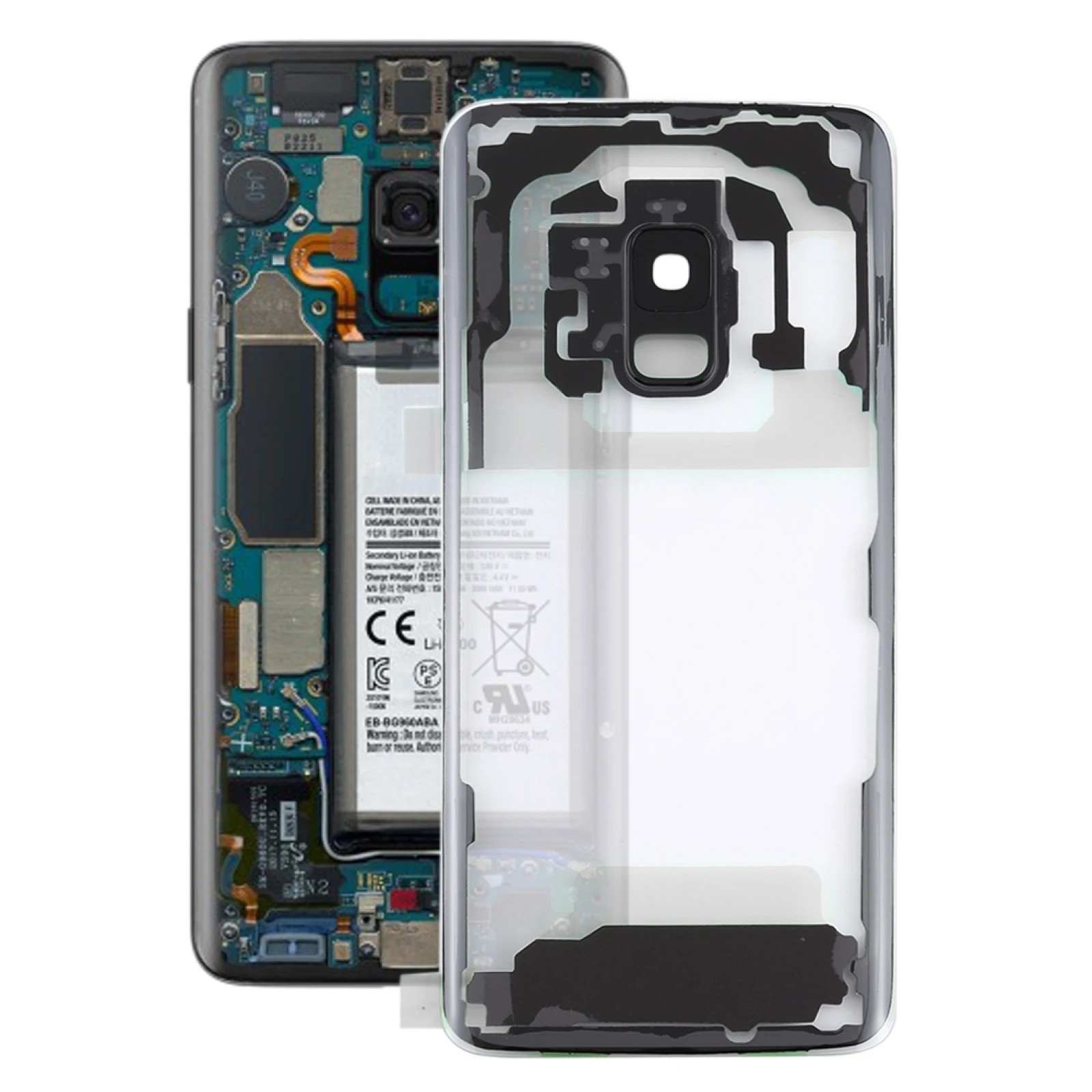 Задняя крышка для Samsung Galaxy S9 G960F G960F/DS G960U G960W G9600, прозрачная задняя крышка для аккумулятора с крышкой для объектива камеры Задняя крышка для Samsung Galaxy S9 G960F G960F/DS G960U G960W G9600, прозрачная задняя крышка для аккумулятора с крышкой для объектива камеры