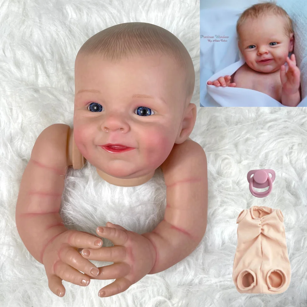 

22Inch Reborn Doll Kit Shaya Unpainted Unfinished Doll Parts Lifelike Newborn DIY Toy Gift For Girls