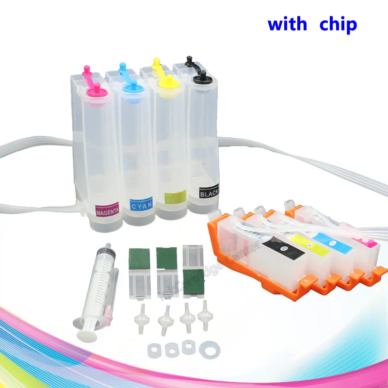 CISSPLAZA compatible for HP655 Bulk ink system CISS for deskjet 3525 4615 4625 5525 6525 printer with chip Europe printer