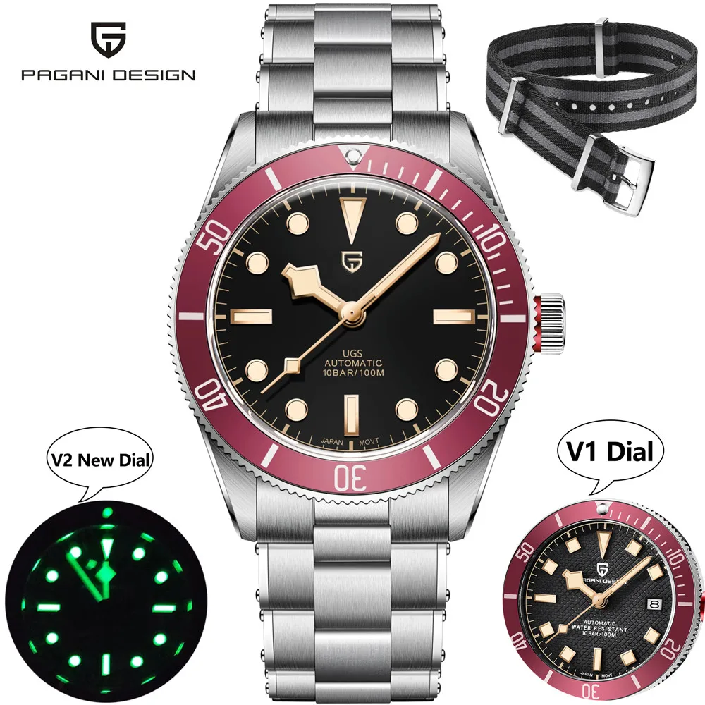 Pagani Design V2 New Dial Business Automatic Men Watches