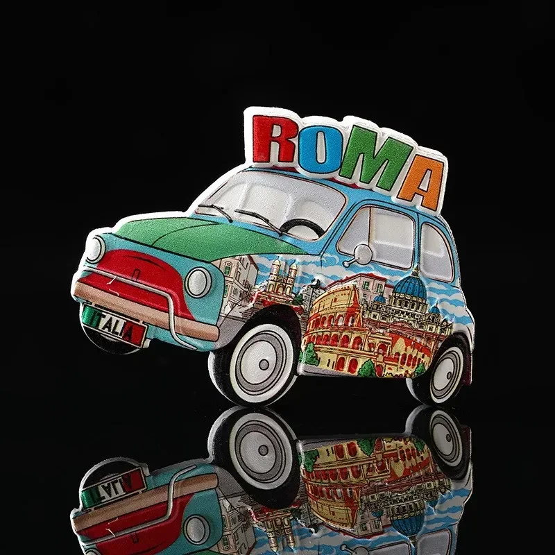 Magnetic Fridge Magnets Magnetic Sticker 3d Resin Refrigerator Sticker Tourist Souvenir Italy Roma Dublin Chile Pisa Brasil Home Decoration Gifts