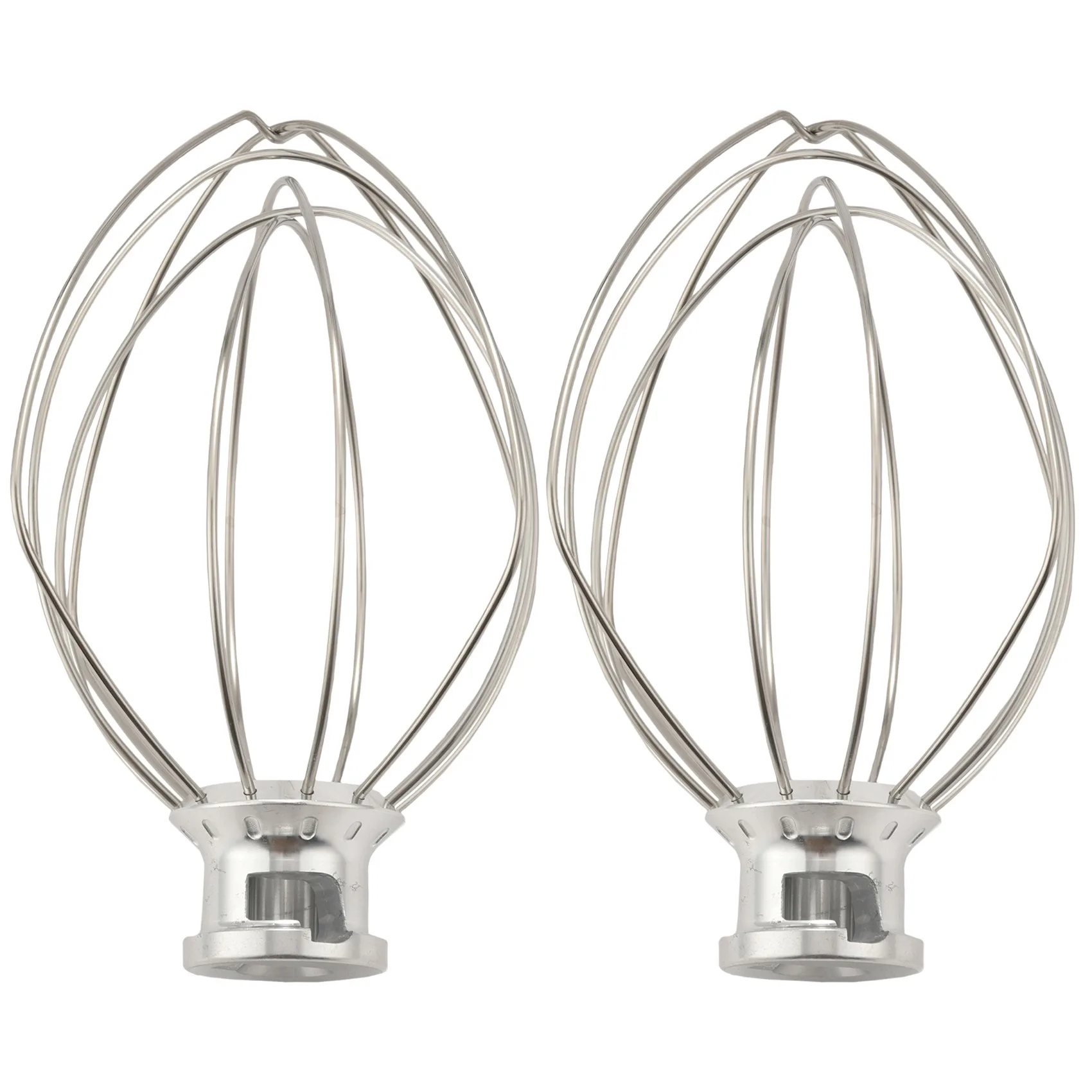 

2 Pack Stainless Steel Wire Whip Mixer Attachment for Kitchenaid K45WW Flour Cake Balloon Whisk Egg Cream Stirrer
