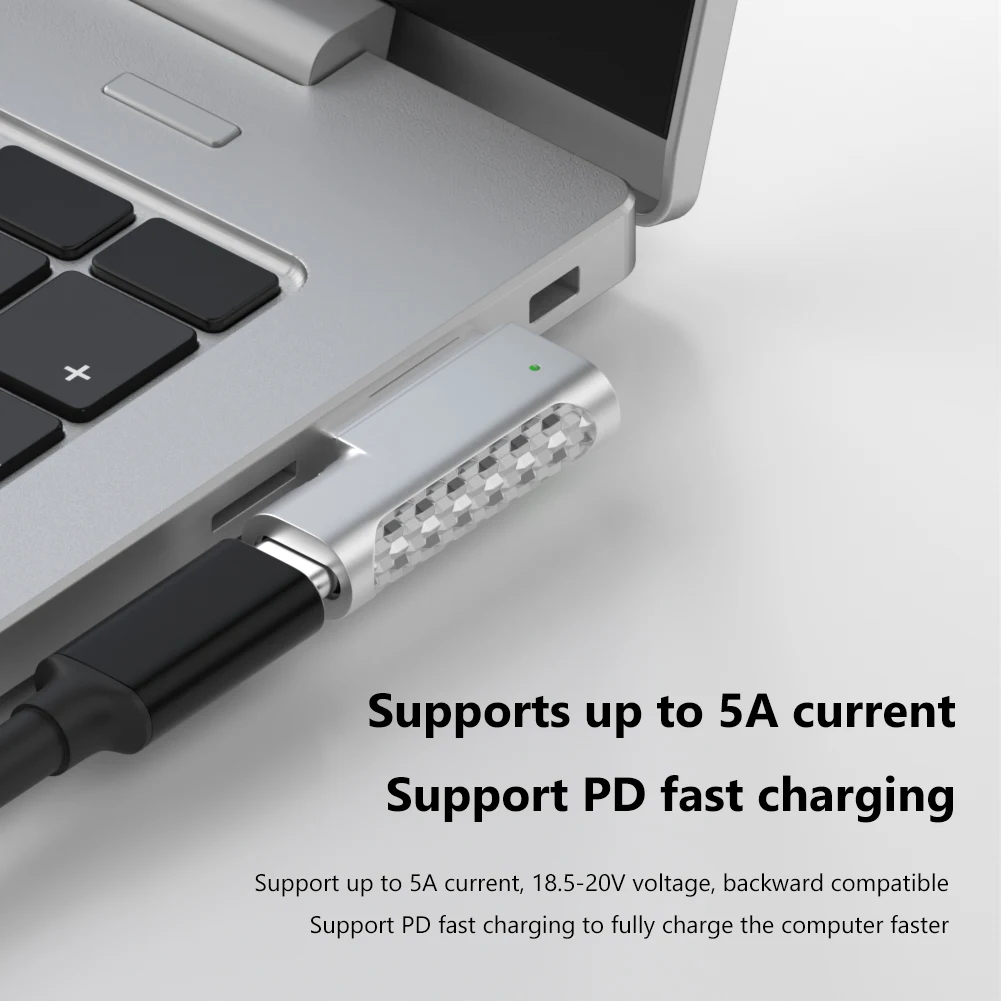 Power Adapter Type C Magnetic USB PD Adapter Connector for Apple Magnetic 1 2 MacBook Air/Pro Plug Converter Quick Charge Charger