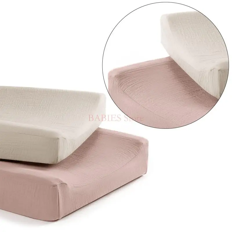 C9GB 2Pcs  기저귀 변경 패드 슬리브 케이스 재사용 가능한 기저귀 체인저 커버 소프트 & 통기성 기저귀 패드 쿠션 시트