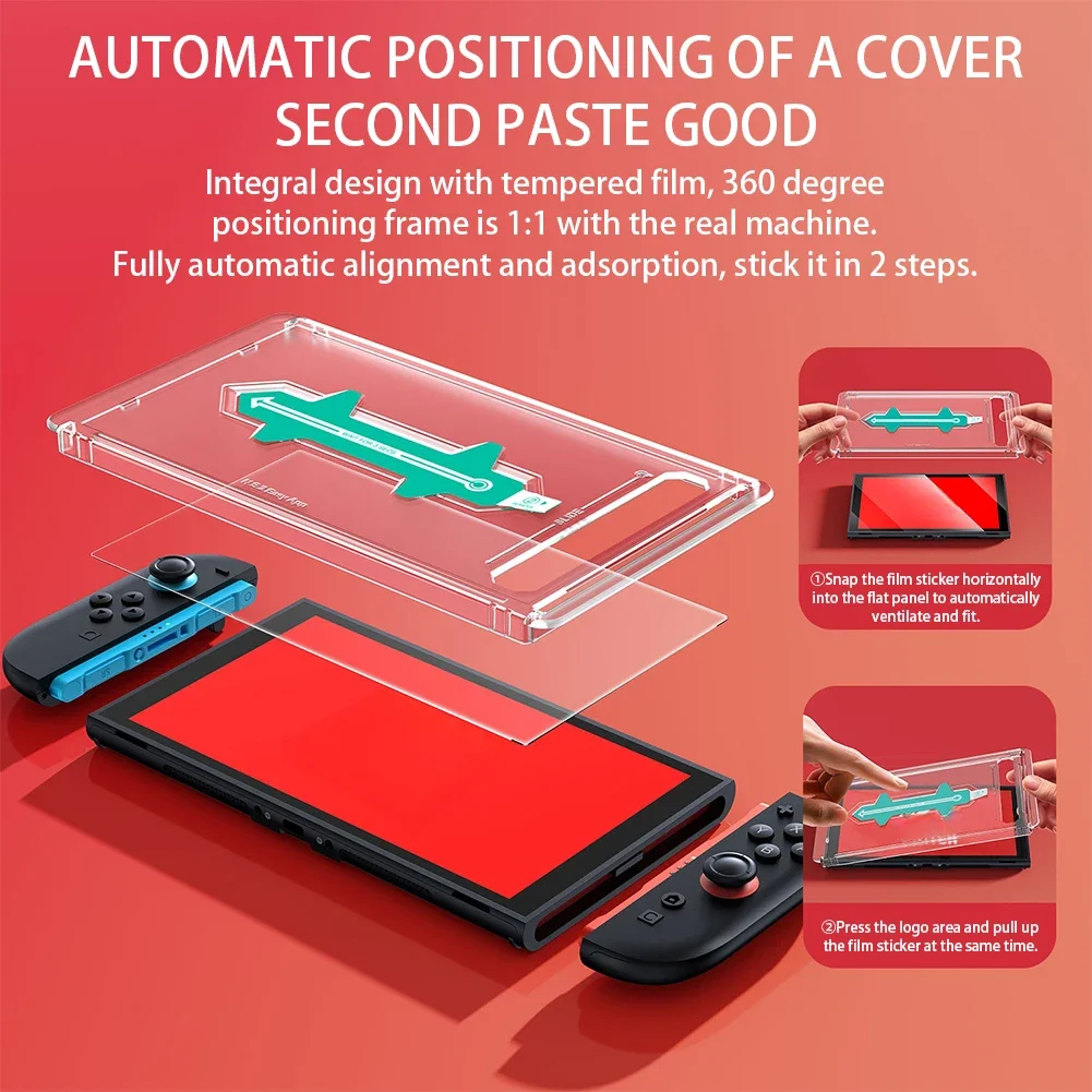 For Nintendo for Switch 2 Tempered Glass Screen Protector Films Anti-Scratch Screen Tempered Film Tempered Glass Protective Film