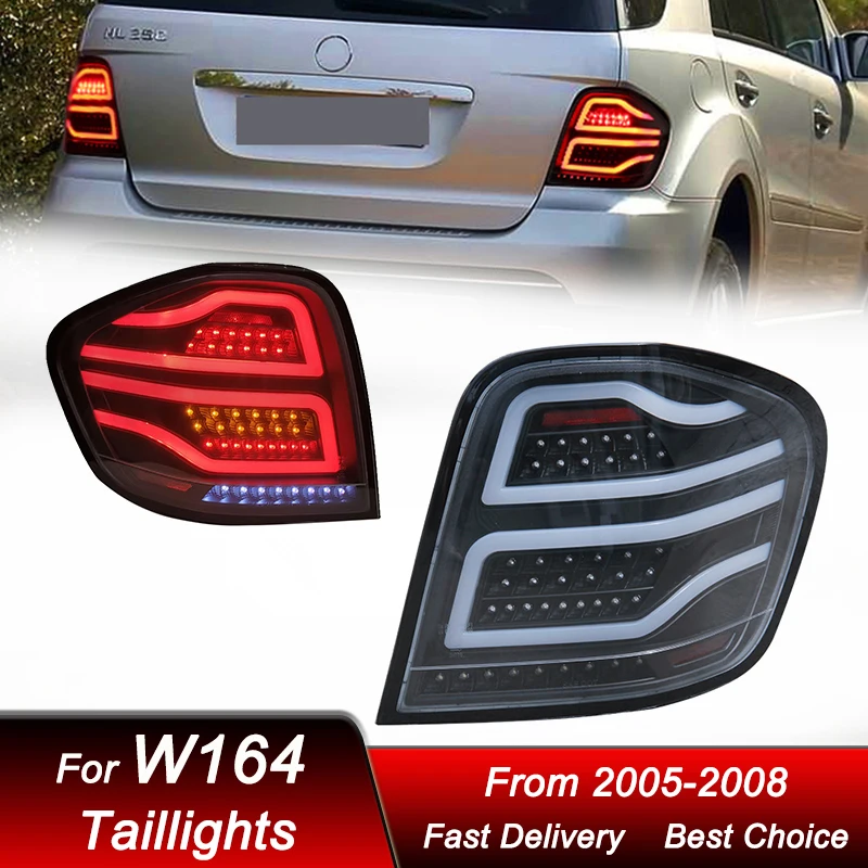 Car Tail Lights For Mercedes-Benz M Class M W164 ML350 500 2005-2008 new full LED Dynamic Turn Signal LightTail Lamp Assembly