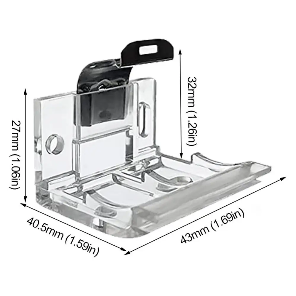 25mm PVC Transparent Concealed Mounting Bracket for Cordless Honeycomb / Pleated Curtains with Metal Clips