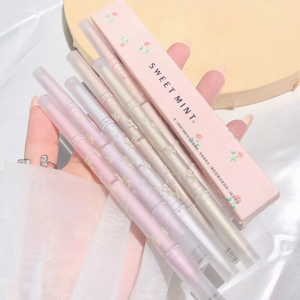 Liquid Eyeliner Double-headed Silkworm Pen Beautiful Colors Matte Pearlescent Highlight Glitter