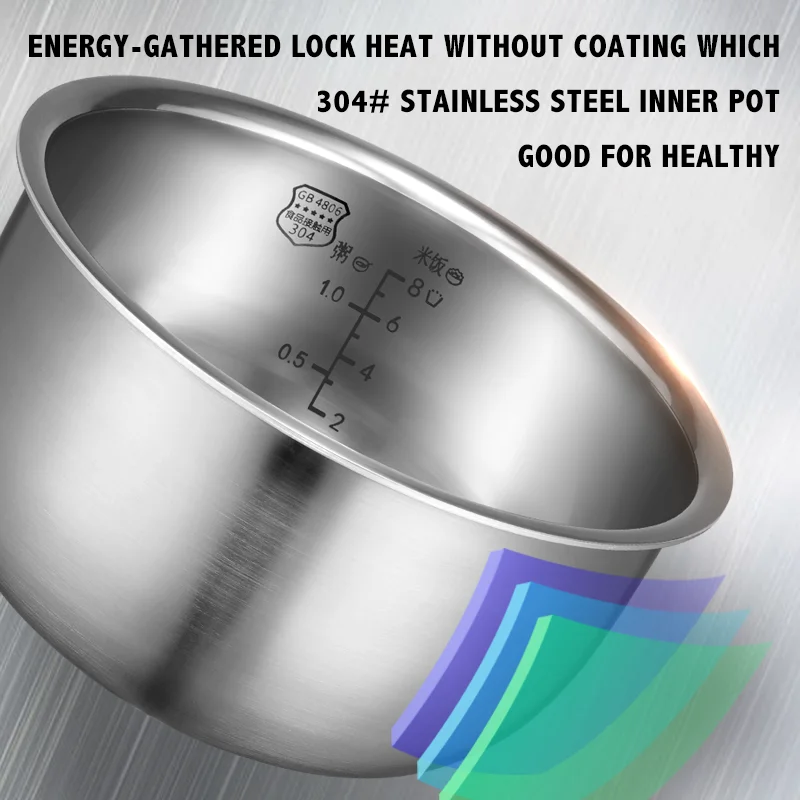 YYHC-Smart cooker Stainless steel Inner pot LCD display Low Sugar rice cooker 4 liter